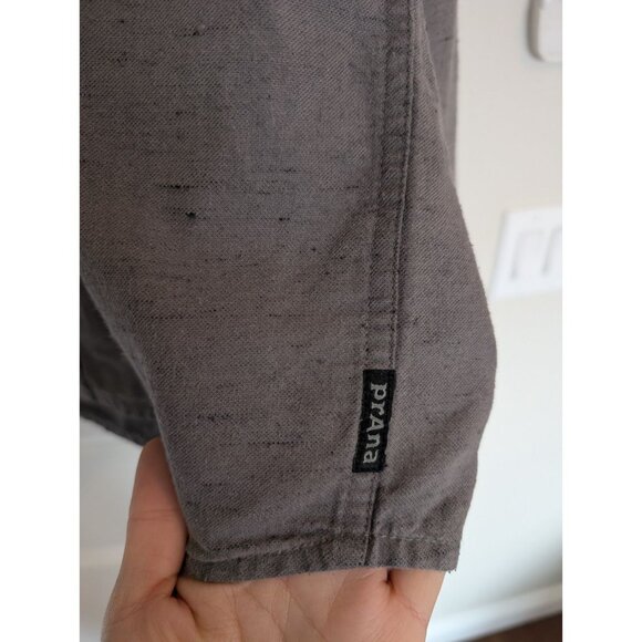 prAna Men button up shirt size M purple gray - Picture 2 of 9